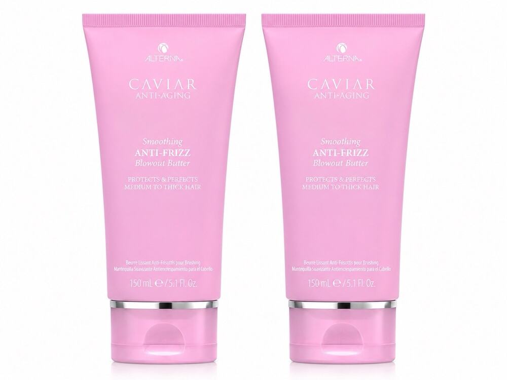 Alterna Caviar Anti-Aging Anti-Frizz Blowout Butter 5.1 oz 150ml Duo Set